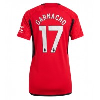 Manchester United Alejandro Garnacho #17 Kotipaita Naiset 2023-24 Lyhythihainen